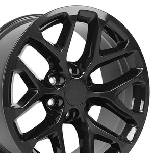 OE Wheels Replica CV98B Gloss Black 20x9.0 +27 6x139.7mm 78.1mm