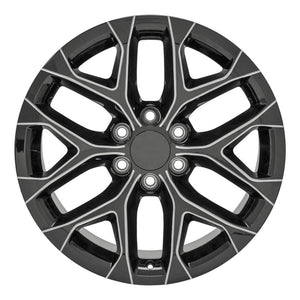 OE Wheels Replica CV98B Black with Milled Edge 20x9.0 +27 6x139.7mm 78.1mm