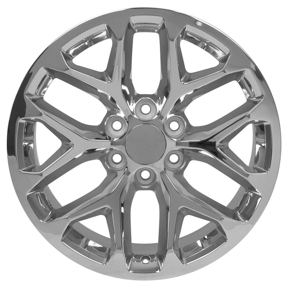 OE Wheels Replica CV98B Chrome 20x9.0 +24 6x139.7mm 78.1mm