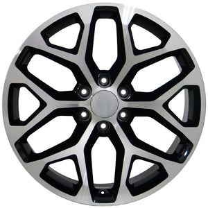 OE Wheels Replica CV98B Black Machined 20x9.0 +27 6x139.7mm 78.1mm