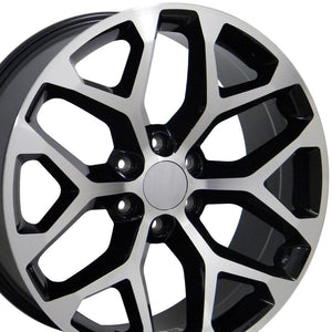 OE Wheels Replica CV98B Black Machined 20x9.0 +27 6x139.7mm 78.1mm