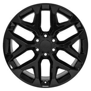 OE Wheels Replica CV98B Gloss Black 22x9.0 +24 6x139.7mm 78.1mm