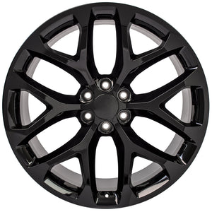 OE Wheels Replica CV98B Gloss Black 24x10.0 +24 6x139.7mm 78.1mm