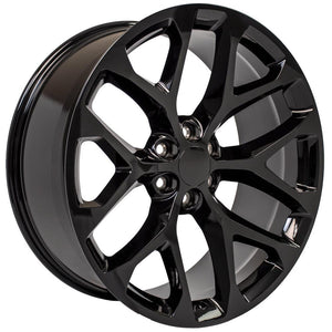 OE Wheels Replica CV98B Gloss Black 24x10.0 +24 6x139.7mm 78.1mm