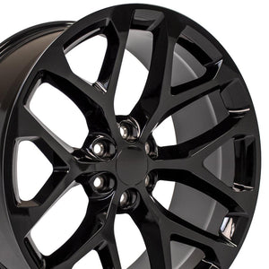 OE Wheels Replica CV98B Gloss Black 24x10.0 +24 6x139.7mm 78.1mm