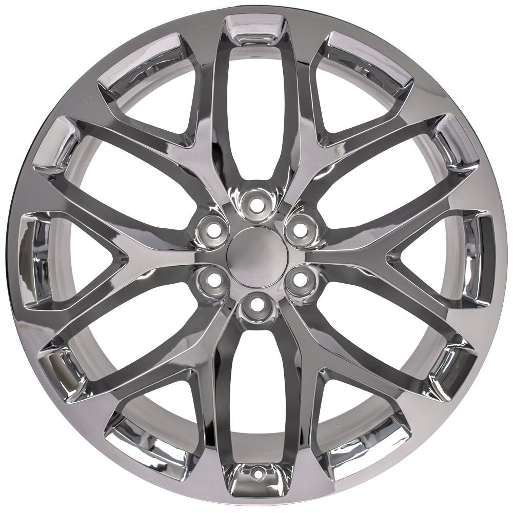 OE Wheels Replica CV98B Chrome 24x10.0 +24 6x139.7mm 78.1mm