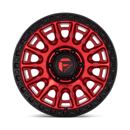 Fuel Offroad D834 CYCLE Candy Red W/ Black Ring 17x8.5 +34 6x114.3mm 66.1mm