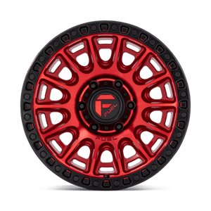 Fuel Offroad D834 CYCLE Candy Red W/ Black Ring 17x9 +1 6x139.7mm 106.1mm - Wheelwiz
