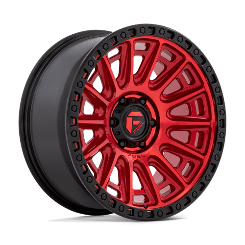 Fuel Offroad D834 CYCLE Candy Red W/ Black Ring 20x9 +1 6x139.7mm 106.1mm - Wheelwiz