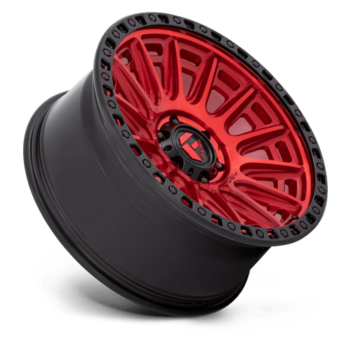 Fuel Offroad D834 CYCLE Candy Red W/ Black Ring 20x9 +1 6x139.7mm 106.1mm - Wheelwiz