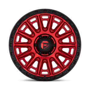 Fuel Offroad D834 CYCLE Candy Red W/ Black Ring 20x9 +1 6x139.7mm 106.1mm - Wheelwiz