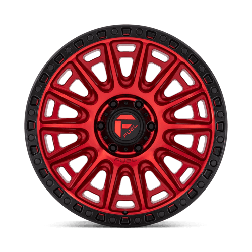 Fuel Offroad D834 CYCLE Candy Red W/ Black Ring 20x9 +1 6x139.7mm 106.1mm - Wheelwiz