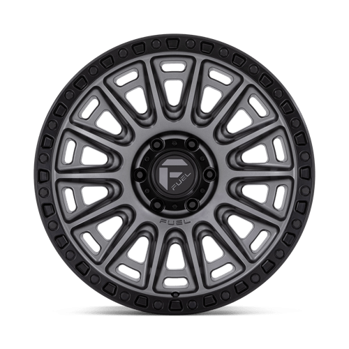 Fuel Offroad D835 CYCLE Matte Gunmetal W/ Black Ring 20x9 +1 6x139.7mm 106.1mm - Wheelwiz