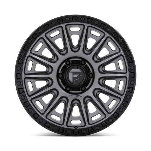 Fuel Offroad D835 CYCLE Matte Gunmetal W/ Black Ring 20x9 +1 6x139.7mm 106.1mm - Wheelwiz