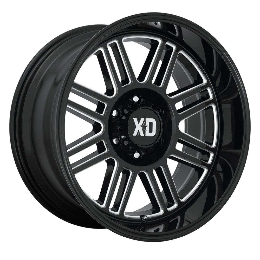 XD Series XD850 CAGE Gloss Black Milled 20x10 -18 6x135mm 87.1mm - Wheelwiz