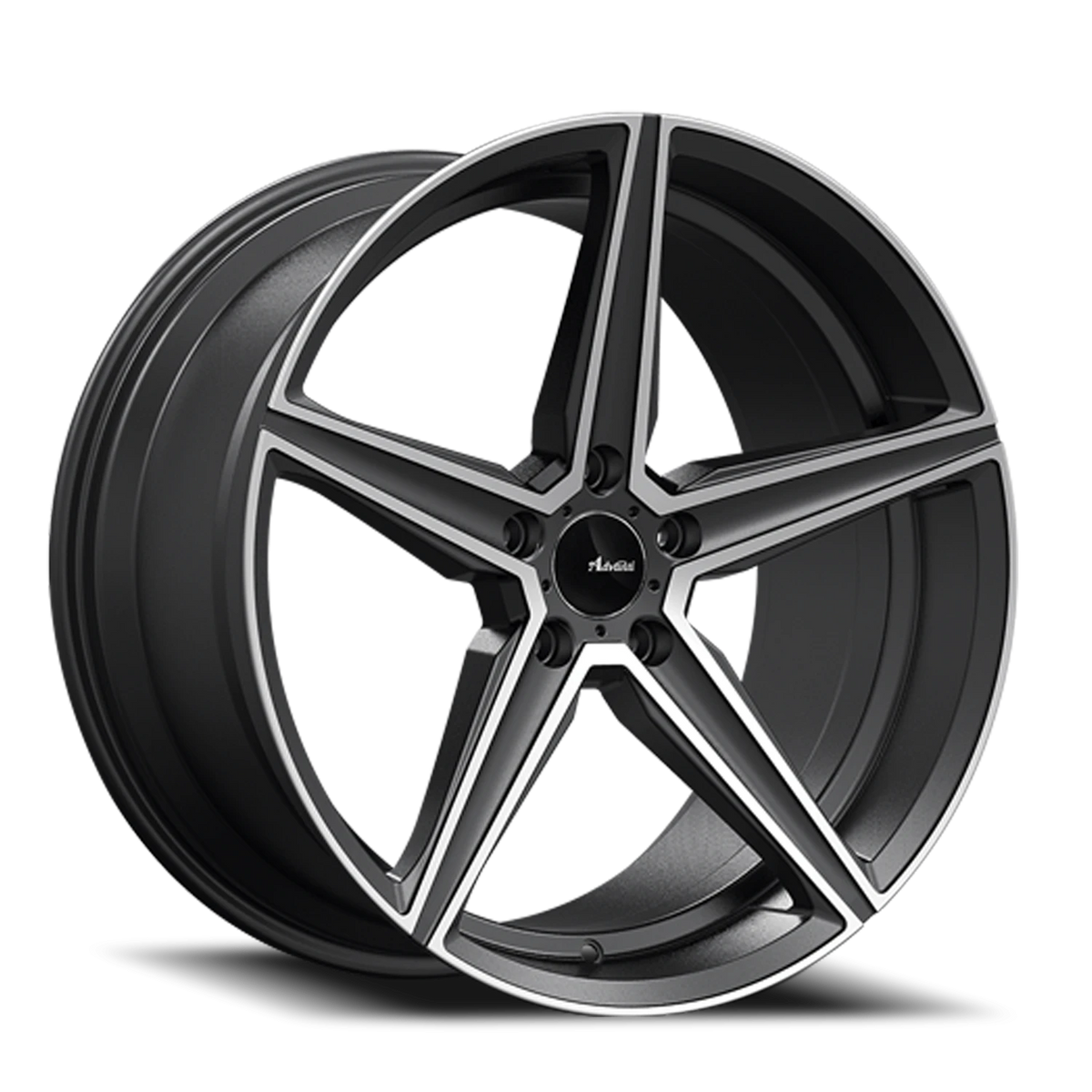 Advanti Cammino Matte Grey W/ Machined Face 18x8 +35 5x112mm 66.6mm - Wheelwiz