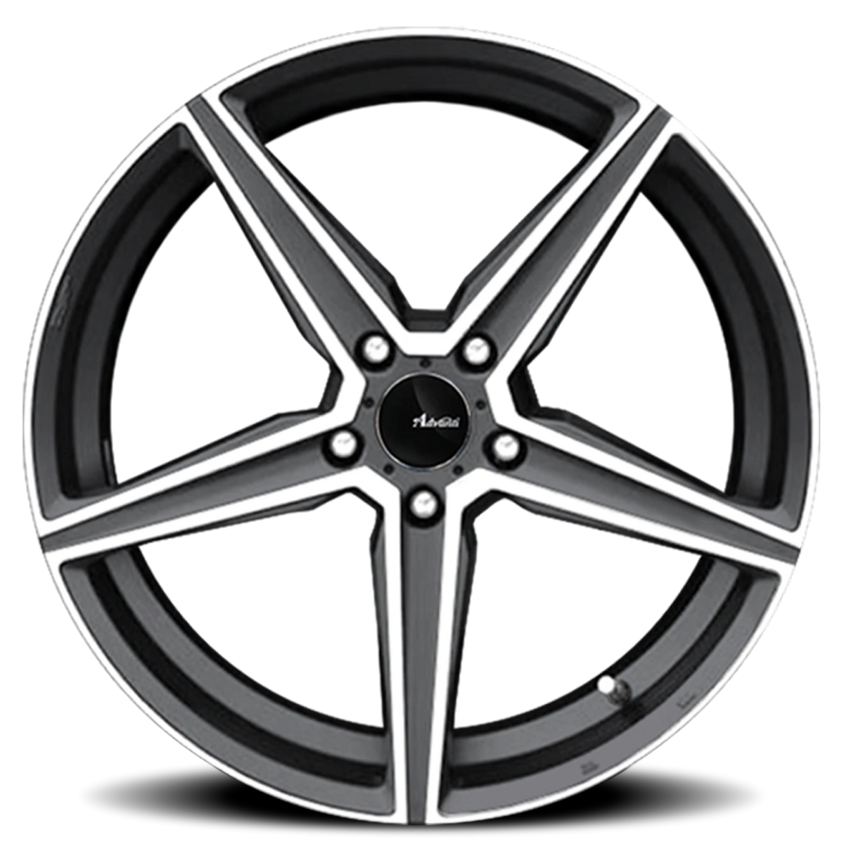 Advanti Cammino Matte Grey W/ Machined Face 18x9 +35 5x120mm 74.1mm - Wheelwiz