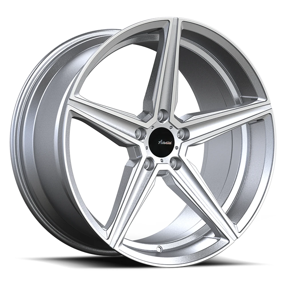 Advanti Cammino Silver W/ Machined Face 19x9.5 +35 5x120mm 74.1mm - Wheelwiz
