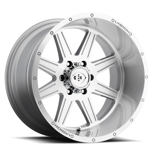 Vision Wheel 421 Silver Machined Face 20x9 +12 6x139.7mm 106.2mm - Wheelwiz