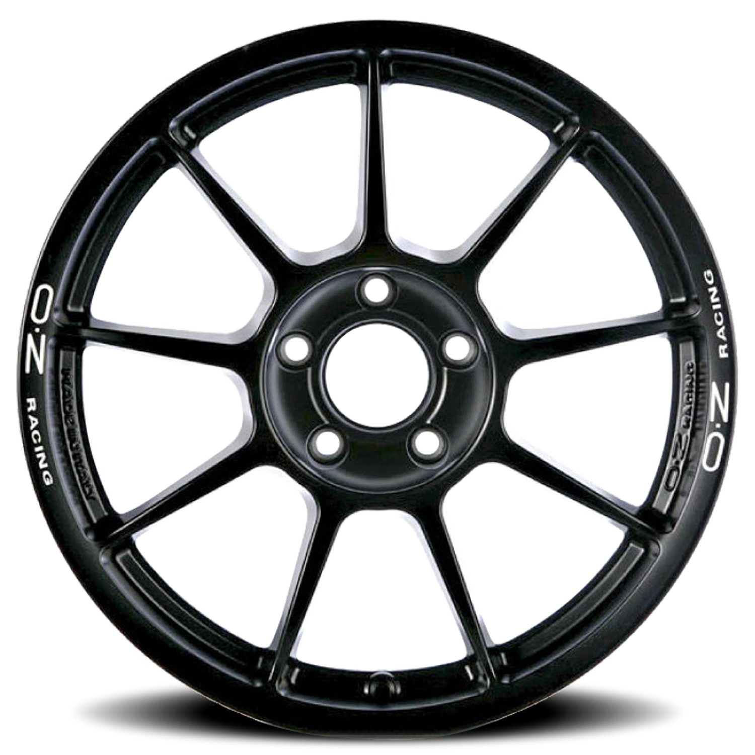 OZ Racing Challenge HLT Matte Black W/ White Lettering 18x8.5 +50 5x130mm 71.56mm - Wheelwiz