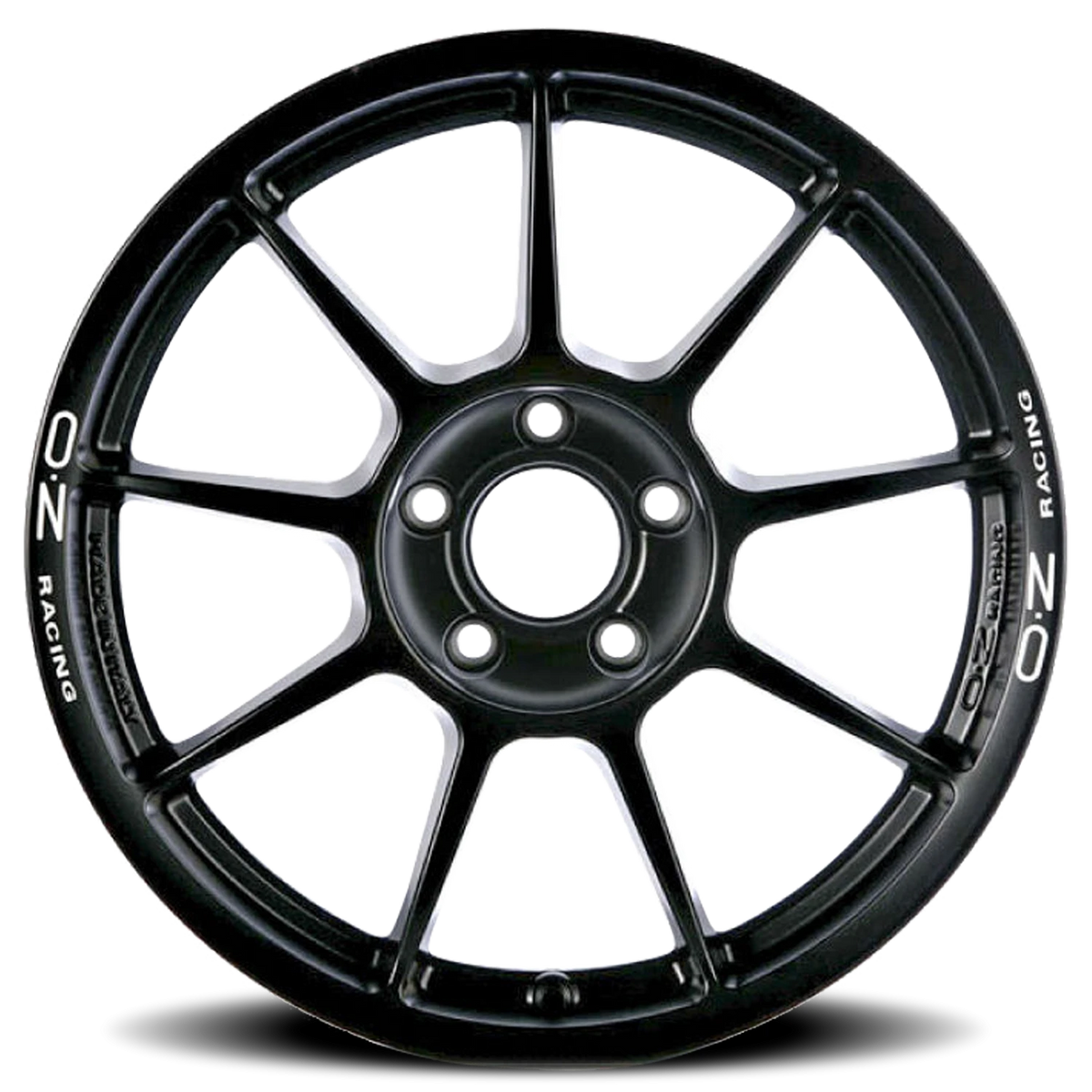 OZ Racing Challenge HLT Matte Black W/ White Lettering 18x12 +48 5x130mm 71.56mm - Wheelwiz