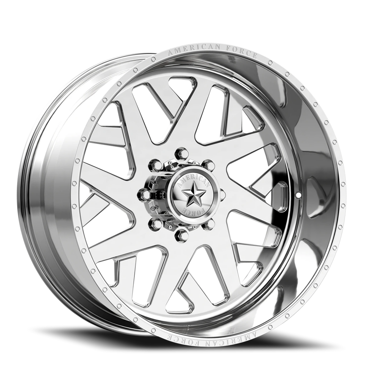 American Force F28 Chopper SS Polished 24x12 -40 8x165.1mm 122mm - Wheelwiz