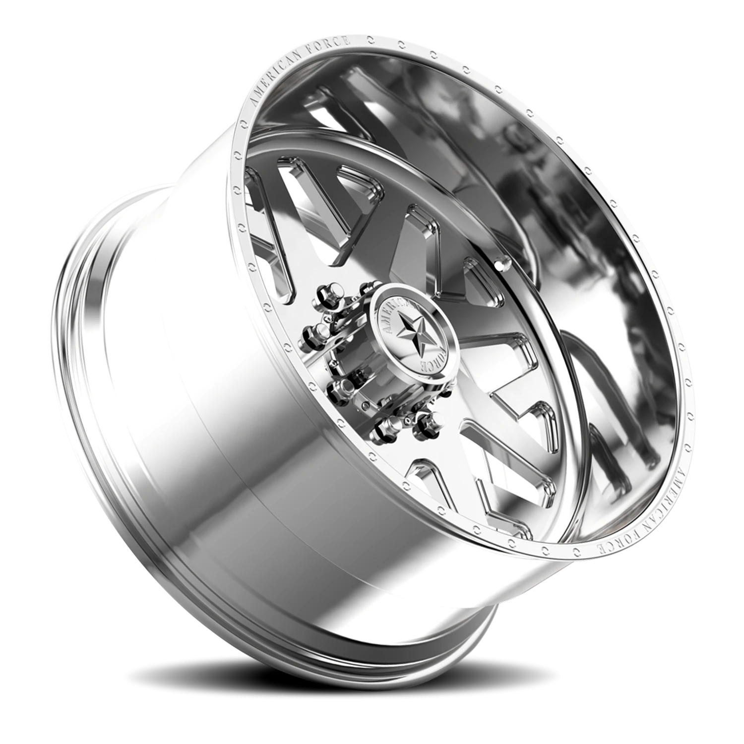 American Force F28 Chopper SS Polished 22x12 -40 8x165.1mm 125mm - Wheelwiz