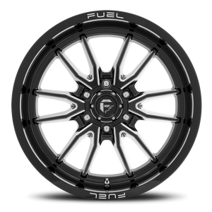 Fuel Offroad D761 CLASH Gloss Black Milled 22x12 -44 6x135mm 87.1mm