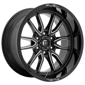 Fuel Offroad D761 CLASH Gloss Black Milled 22x12 -44 6x135mm 87.1mm