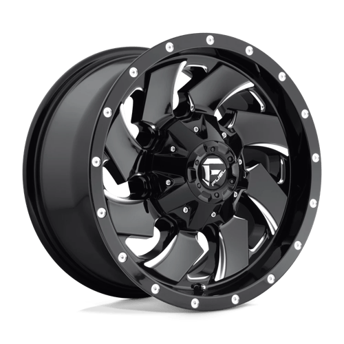 Fuel Offroad D574 CLEAVER Gloss Black Milled 17x9 +1 6x135|6x139.7mm 106.1mm - Wheelwiz