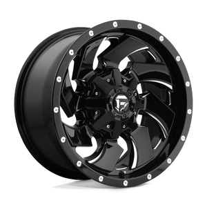 Fuel Offroad D574 CLEAVER Gloss Black Milled 18x9 +20 8x165.1mm 125.1mm - WheelWiz