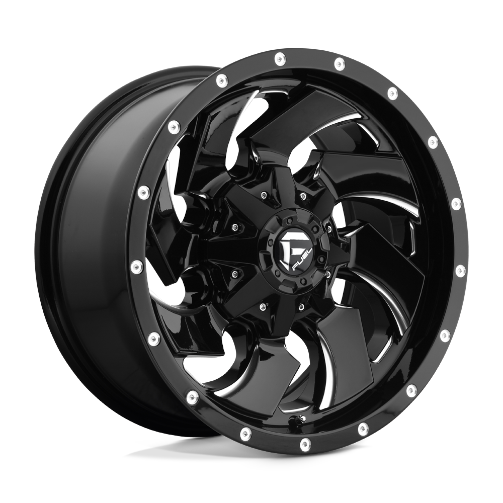 Fuel Offroad D574 CLEAVER Gloss Black Milled 18x9 +01 5x139.7|5x150mm 110.1mm - WheelWiz