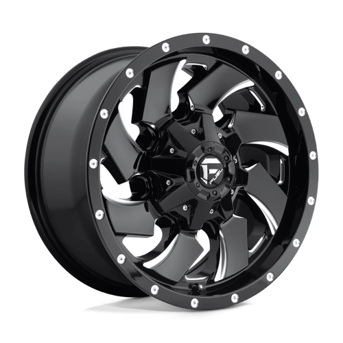 Fuel Offroad D574 CLEAVER Gloss Black Milled 18x9 +20 6x135|6x139.7mm 106.1mm - Wheelwiz