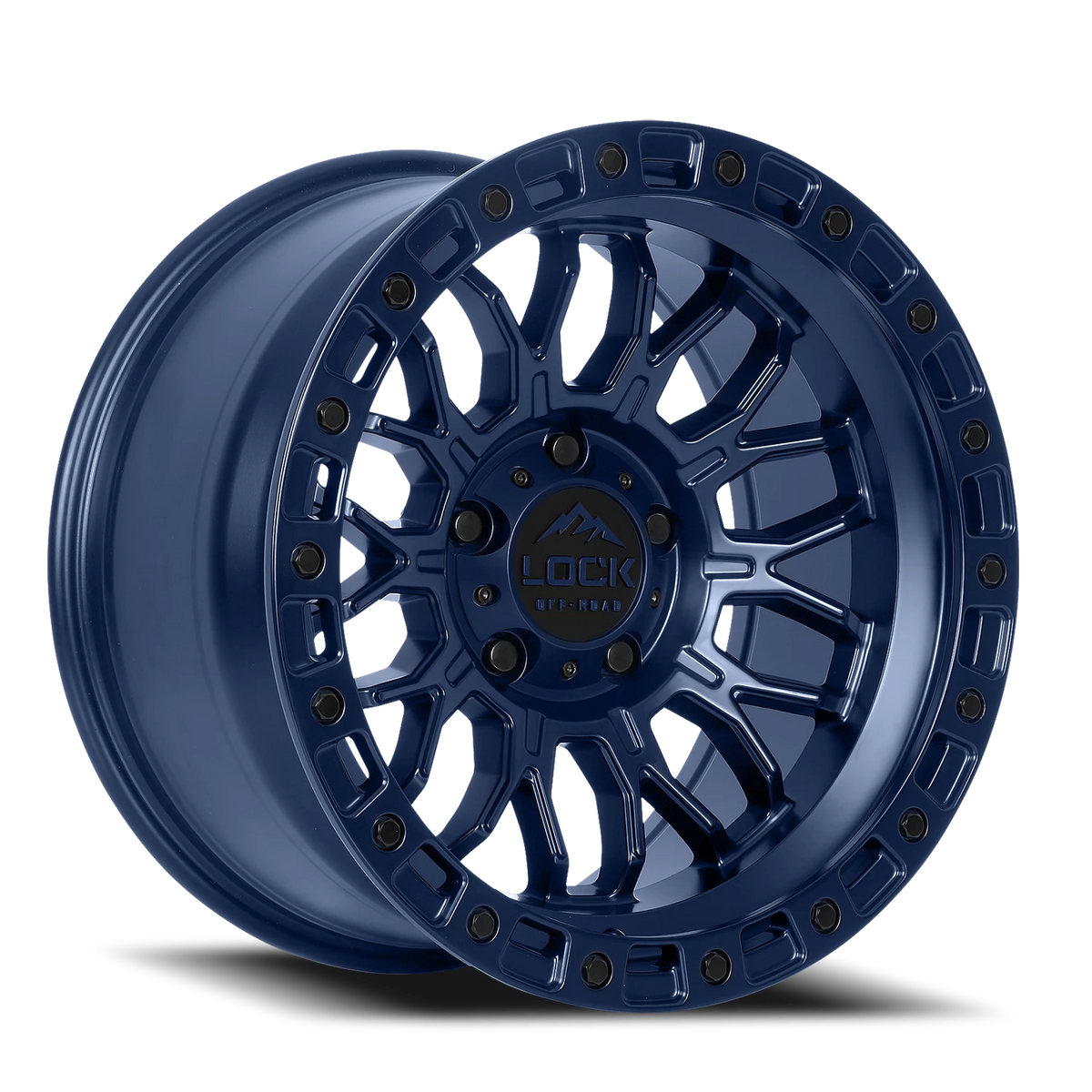 Lock Offroad Combat Matte Blue 17x9 +12 6x139.7mm 106.2mm