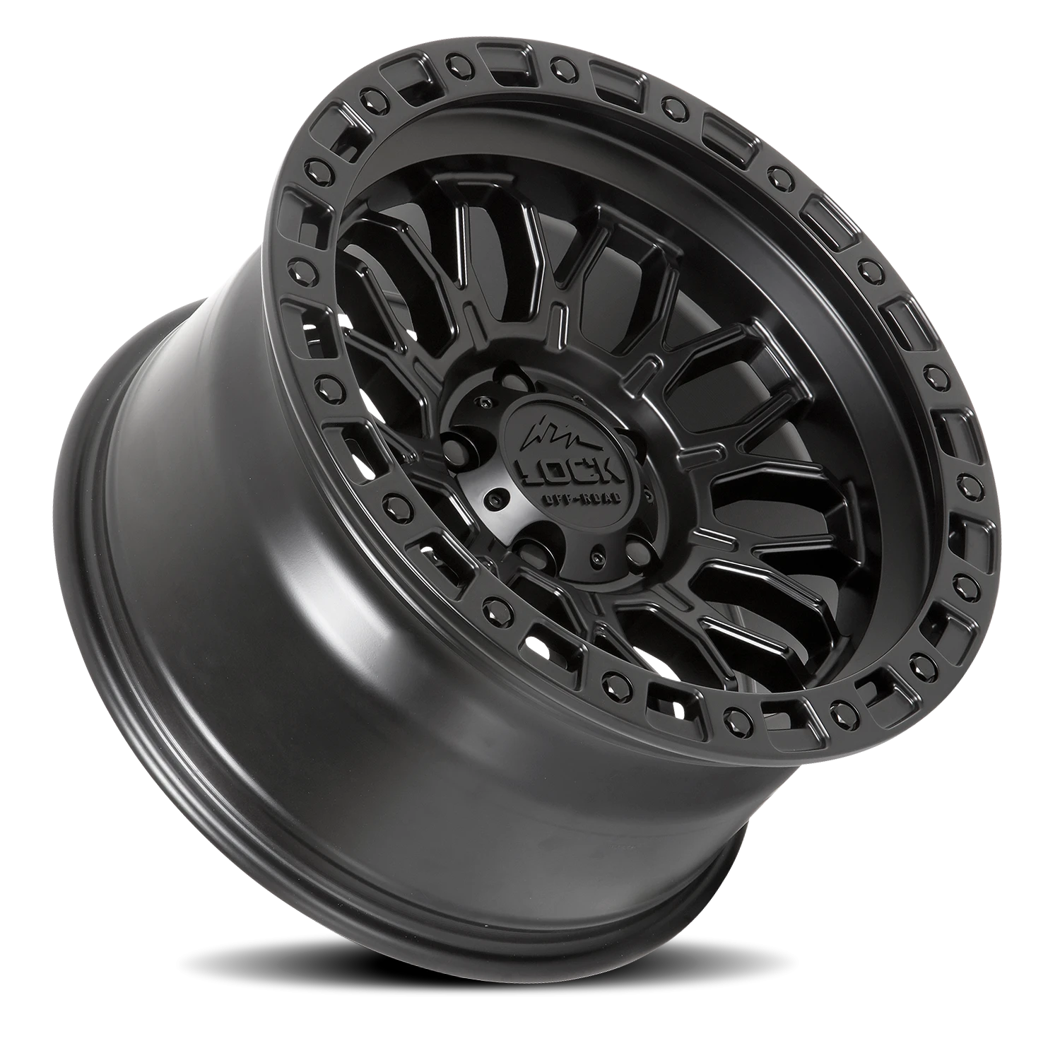 Lock Offroad Combat Matte Black W/ Matte Black Ring 20x10 +18 6x135mm 87.1mm - Wheelwiz