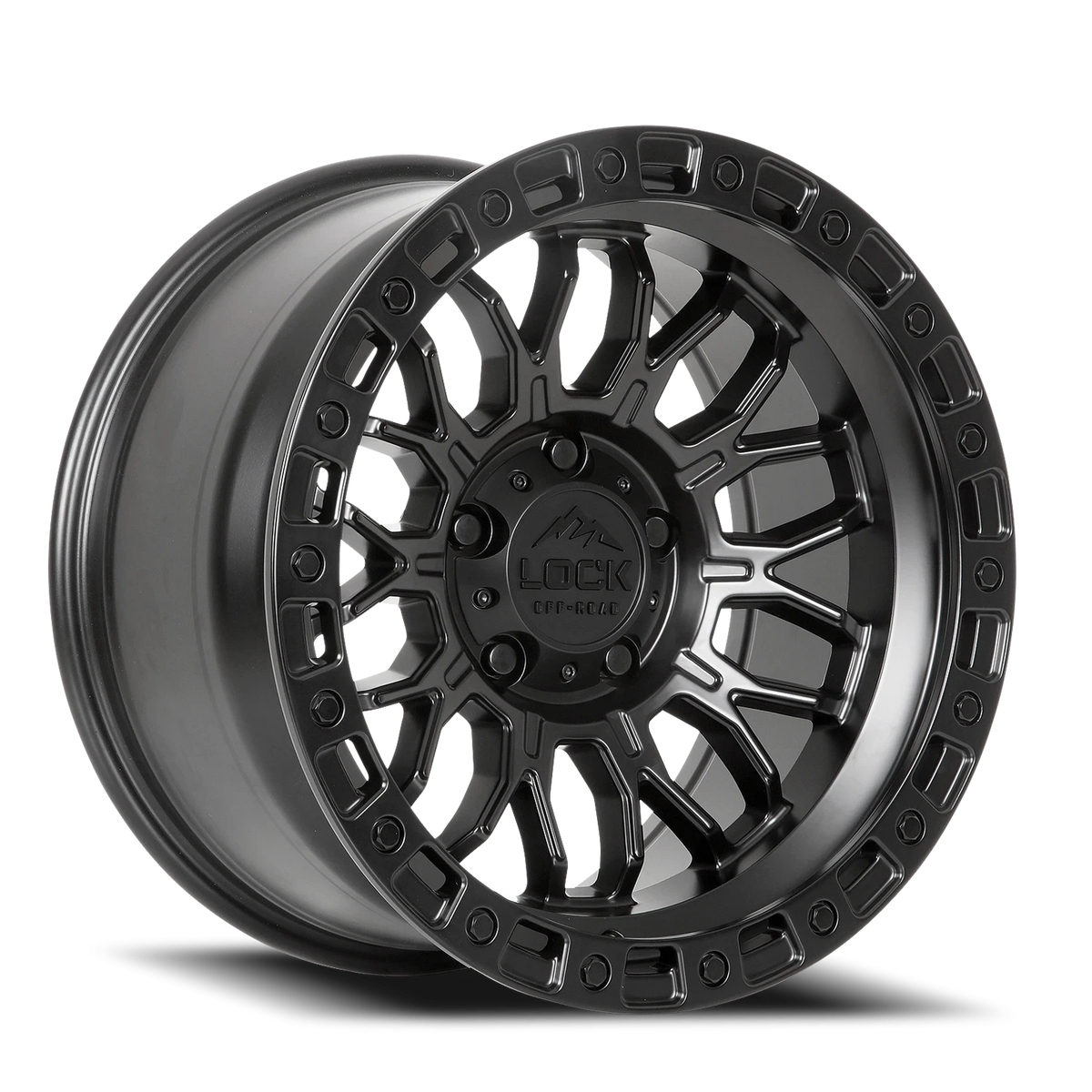 Lock Offroad Combat Matte Black W/ Matte Black Ring 20x10 +18 8x170mm 125.2mm