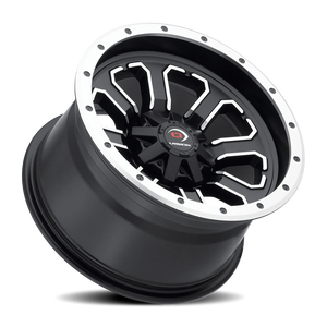 Vision Wheel 548 Matte Black Machined Face 14x8 -10 4x110mm 86mm - Wheelwiz