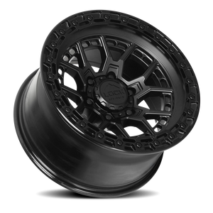 Lock Offroad Commando Matte Black W/ Gloss Black Ring 20x10 +18 6x135mm 87.1mm