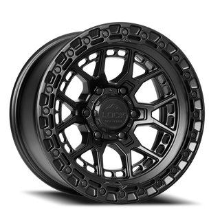 Lock Offroad Commando Matte Black W/ Matte Black Ring 17x9 -12 6x139.7mm 106.2mm