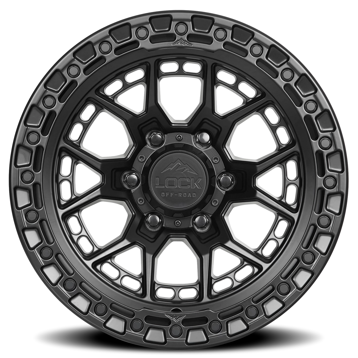 Lock Offroad Commando Matte Black W/ Matte Black Ring 20x9 0 6x135mm 87.1mm