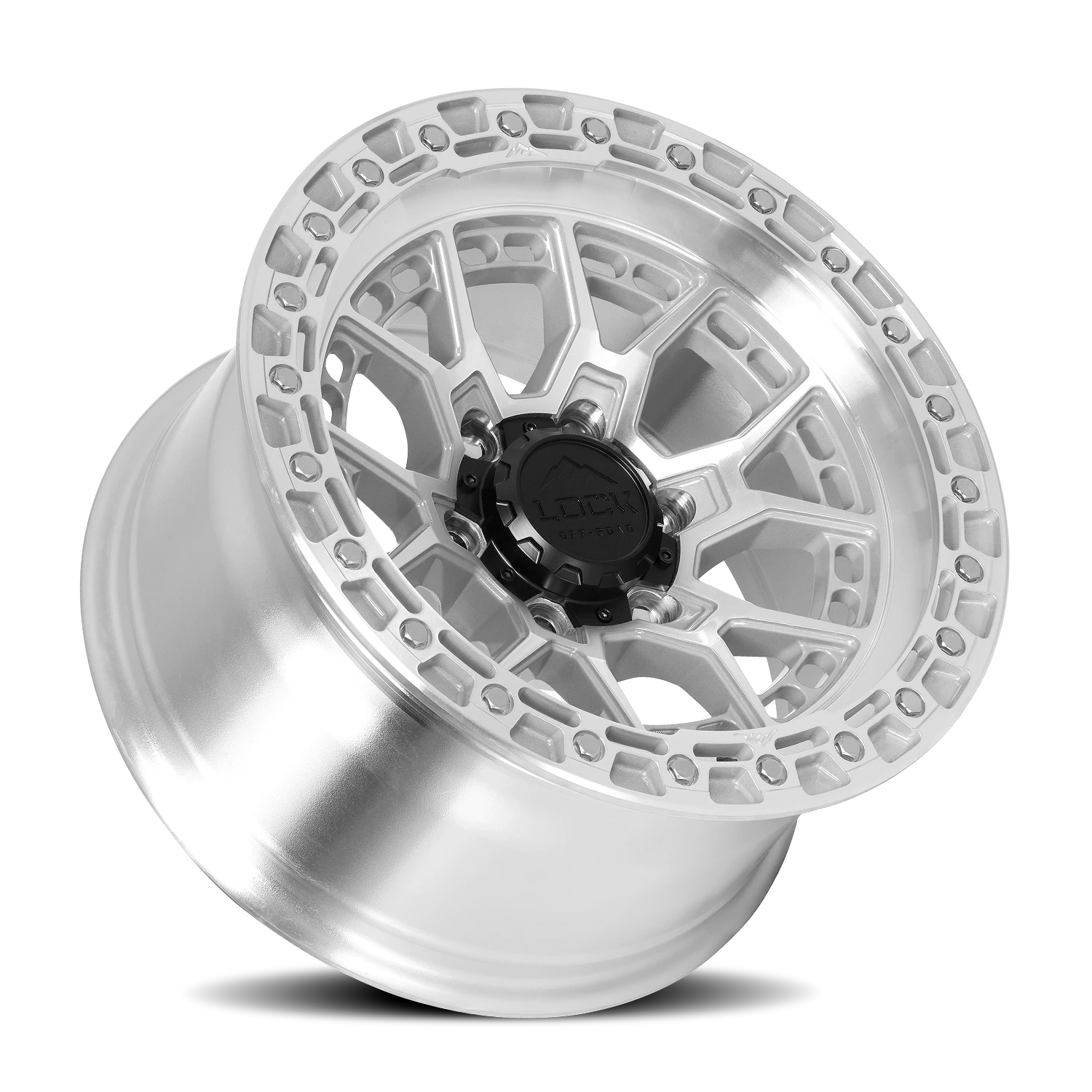 Lock Offroad Commando Machined Silver W/ Clear Coat 20x10 +18 6x135mm 87.1mm - Wheelwiz