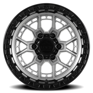 Lock Offroad Commando Matte Grey W/ Matte Black Ring 17x9 +12 6x135mm 87.1mm