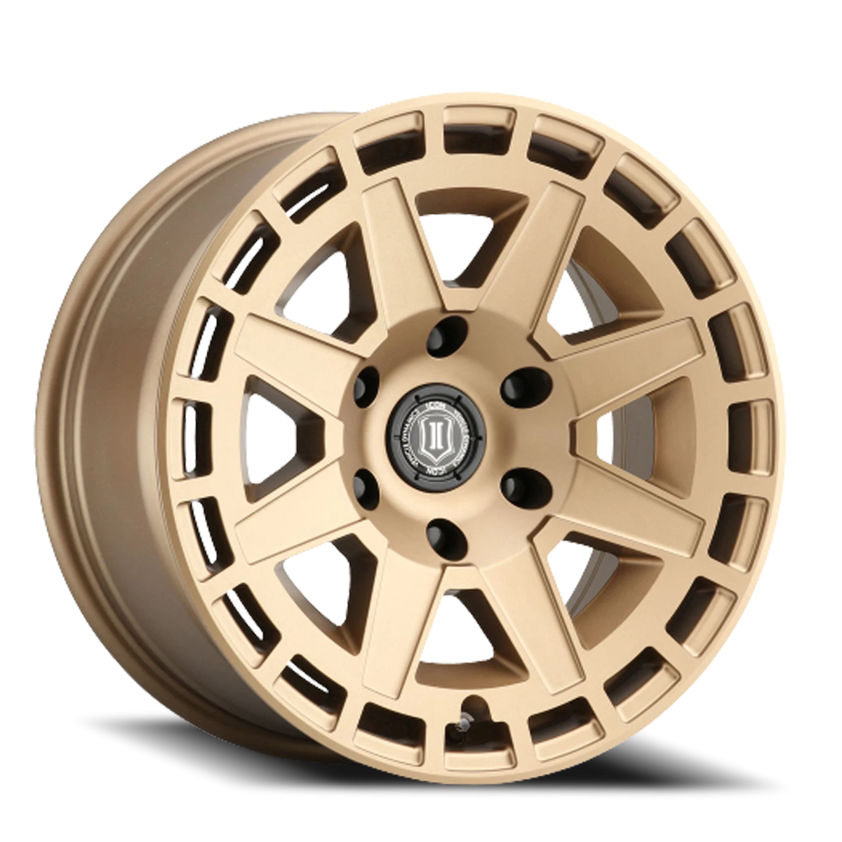 Icon Alloys Compass Satin Satin Brass 17x8.5 -6 5x127mm 71.5mm