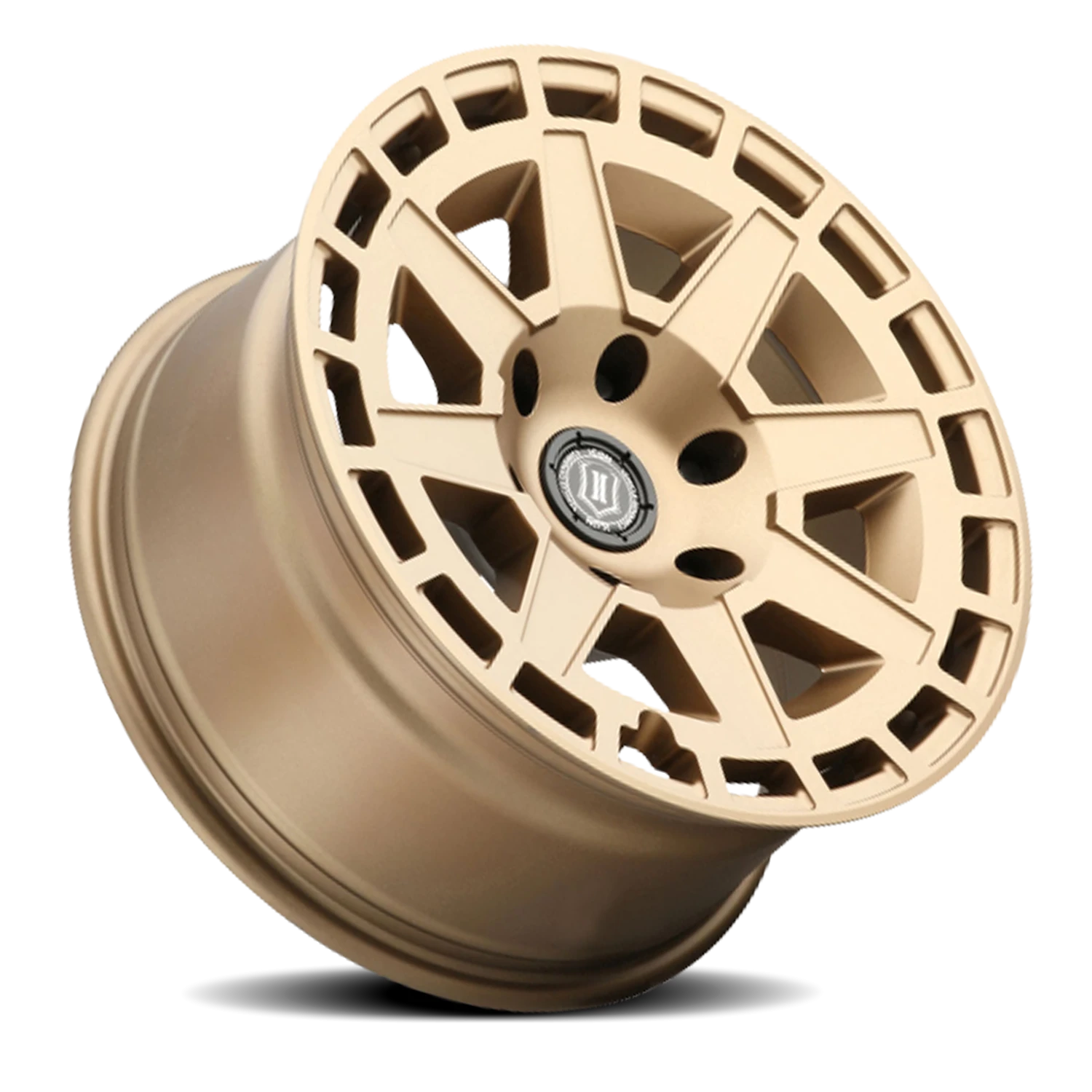 Icon Alloys Compass Satin Satin Brass 17x8.5 -6 5x127mm 71.5mm