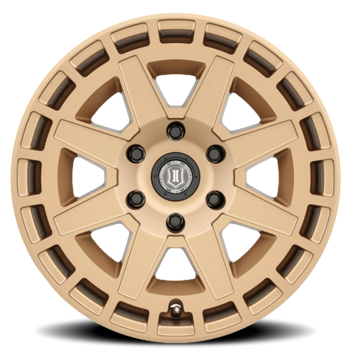 Icon Alloys Compass Satin Satin Brass 17x8.5 -6 5x127mm 71.5mm