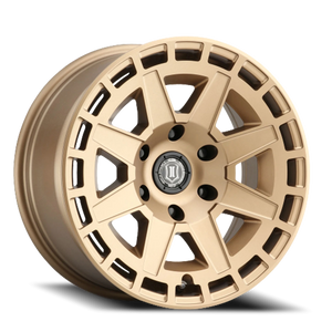 Icon Alloys Compass Satin Satin Brass 17x8.5 0 6x139.7mm 106.1mm