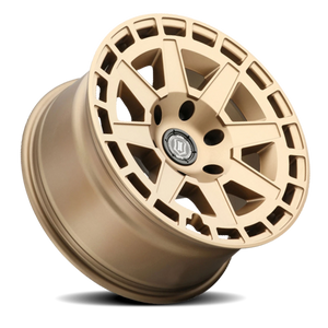 Icon Alloys Compass Satin Satin Brass 17x8.5 0 6x139.7mm 106.1mm