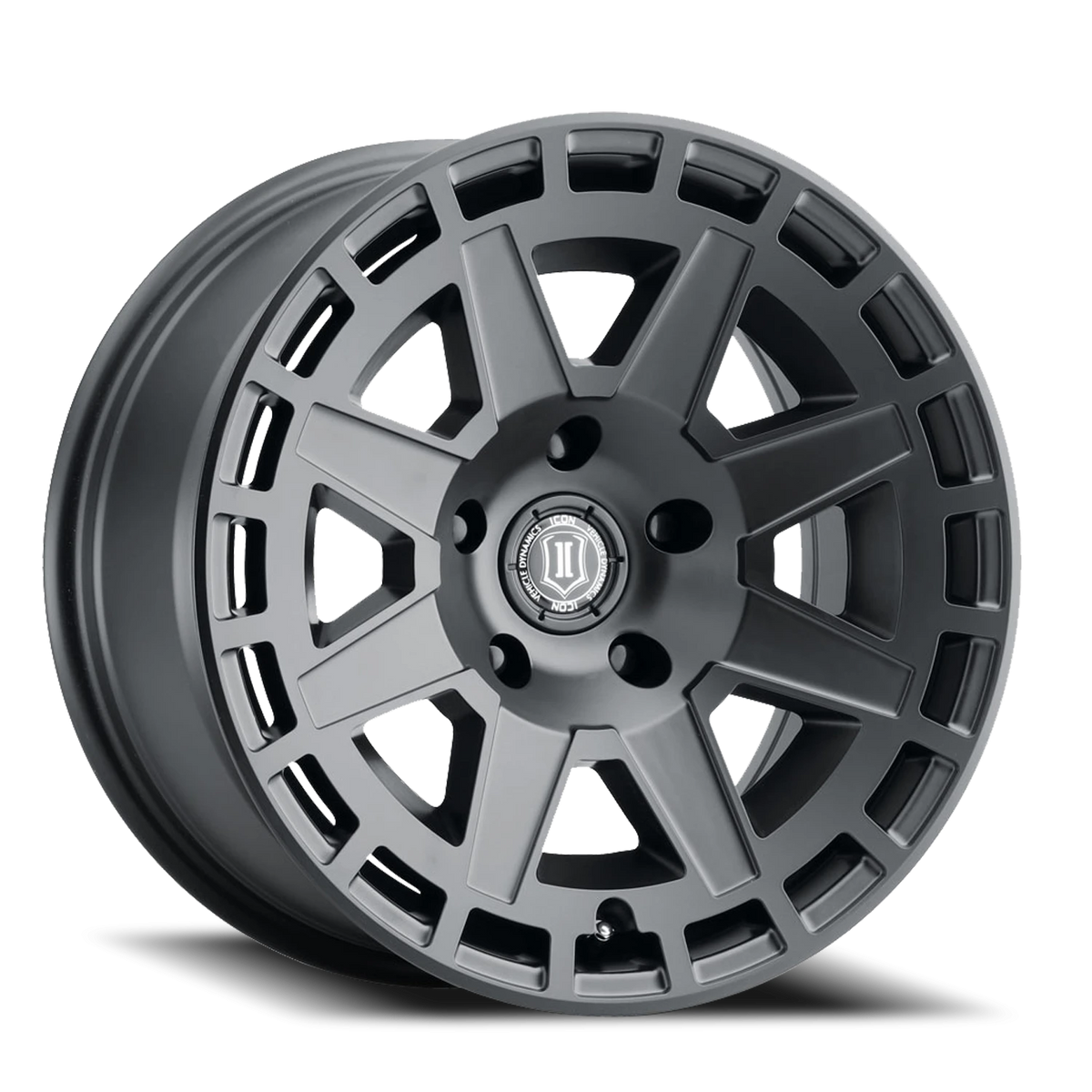 Icon Alloys Compass Satin Black 17x8.5 +6 6x135mm 87.1mm