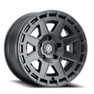 Icon Alloys Compass Satin Black 17x8.5 +6 6x135mm 87.1mm