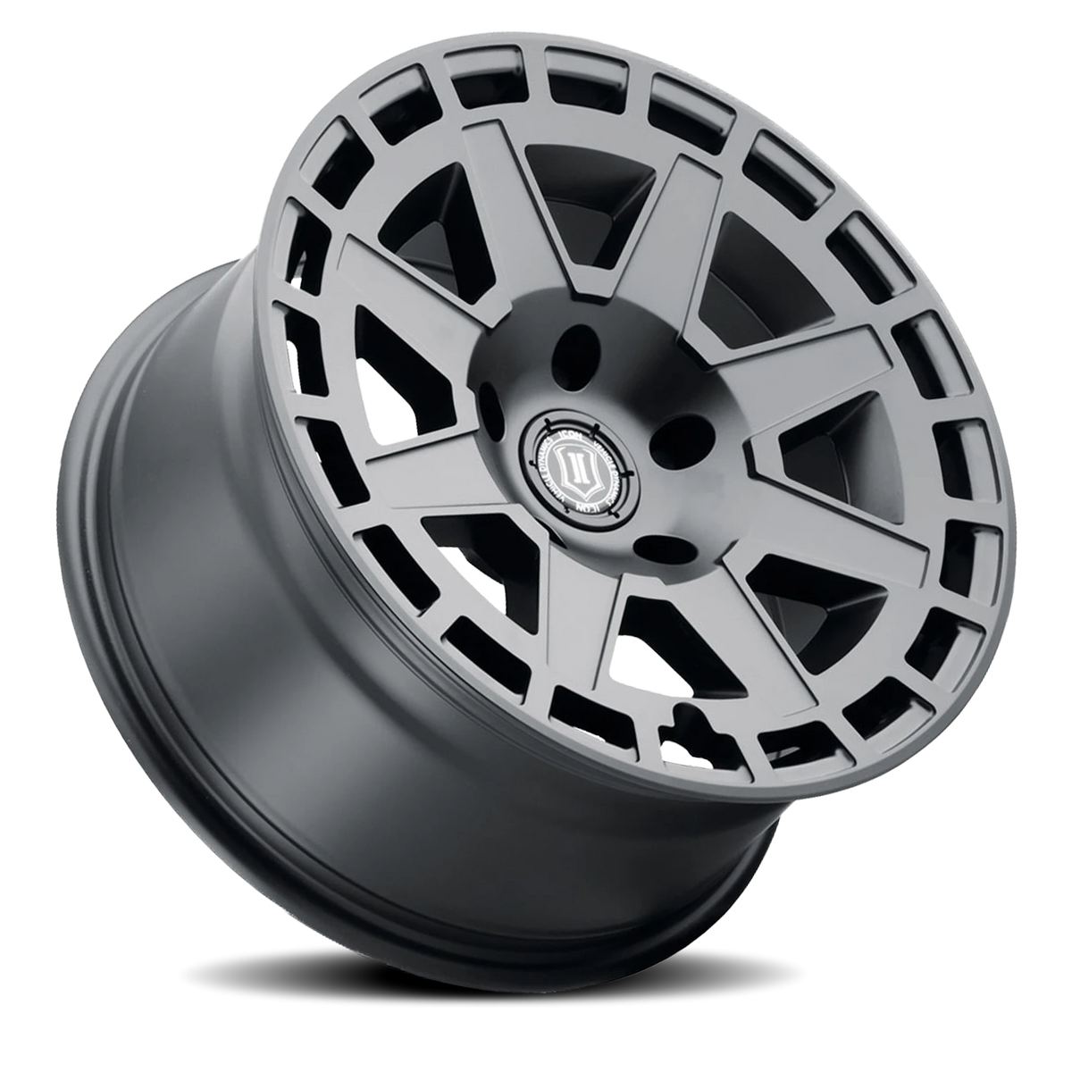 Icon Alloys Compass Satin Black 17x8.5 +6 6x135mm 87.1mm